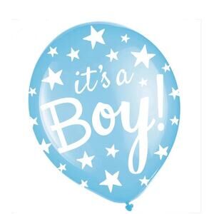 70 Pcs “It's a Boy Balloons” 12” Blue Latex Balloons for Baby Shower NEW